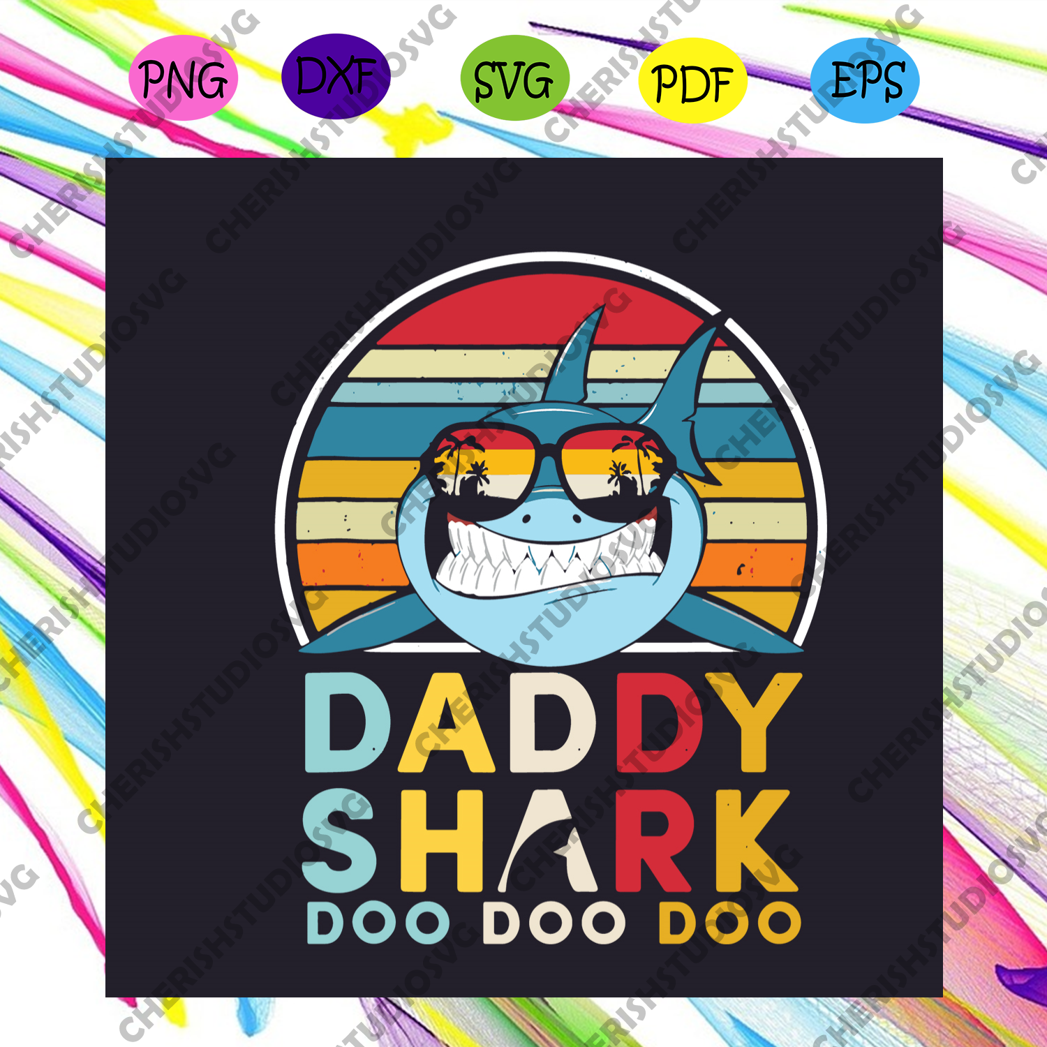 Download Daddy Shark Doo Doo Doo Fathers Day Svg Fathers Day Svg Daddy Shark Cherishsvgstudio