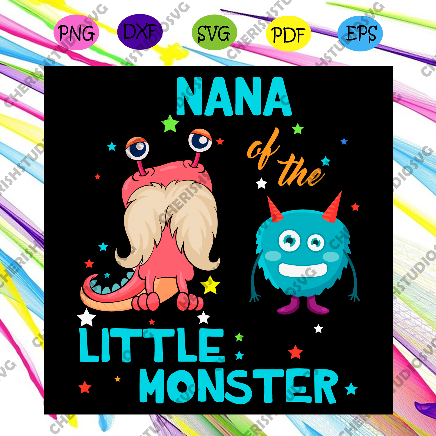 Download Nana Of The Little Monster Svg Family Svg Nana Svg Little Monster S Cherishsvgstudio