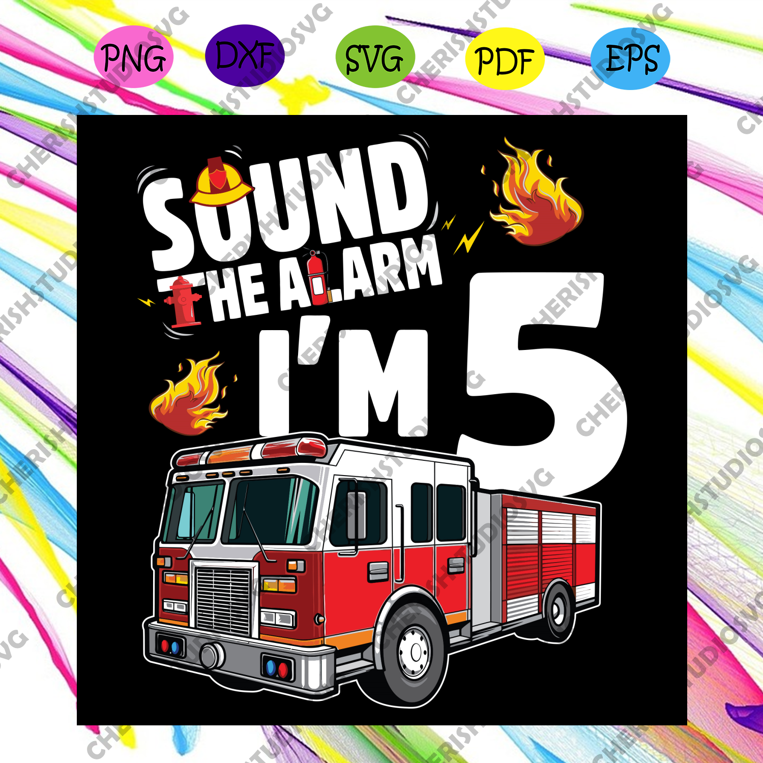 Free Free 71 Fire Truck Birthday Svg SVG PNG EPS DXF File