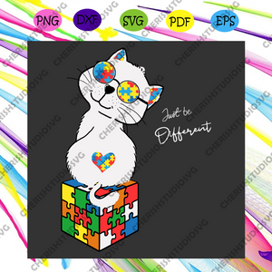 Download Funny Autism Awareness Cat Wearning Glasses Svg Awareness Svg Autism Cherishsvgstudio