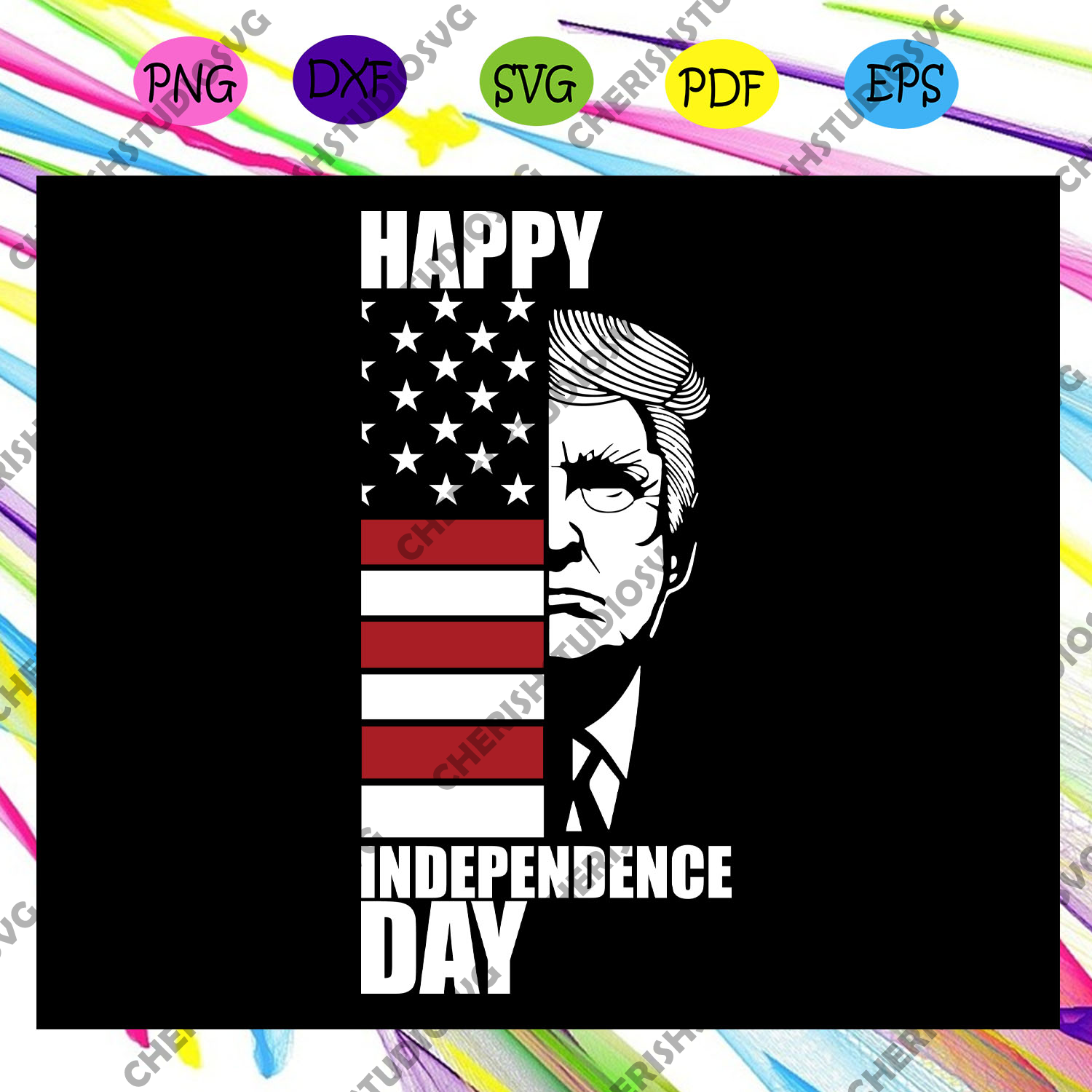 Download Funny Great Dad Donald Trump Father S Day Independence Gift 4th Of Ju Cherishsvgstudio