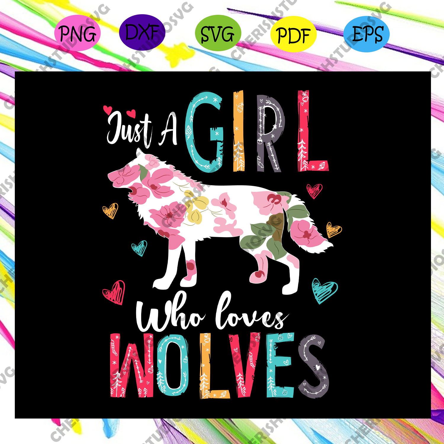 Download Girl Svg Wolf Girl Svg Wolf Svg Funny Wolf Svg Wolf Girl Gift Svg Cherishsvgstudio