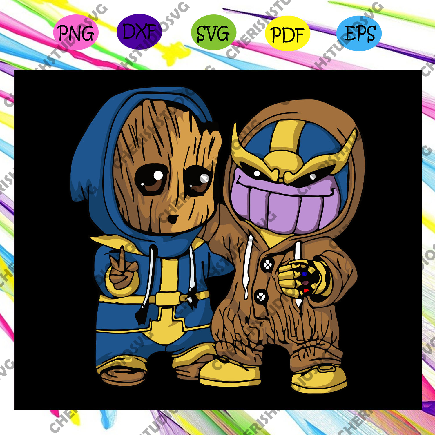 Download Groot And Thanos Groot Thanos Groot Svg Thanos Svg Thanos Lover Cherishsvgstudio