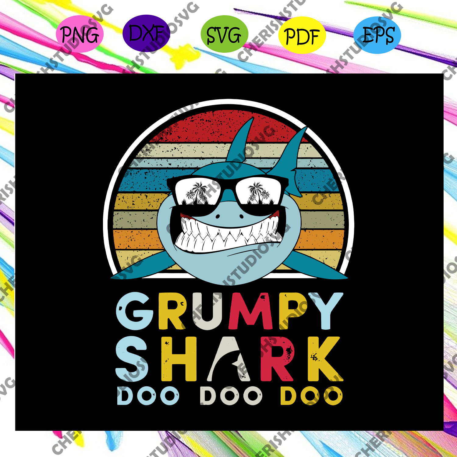 Download Grumpy Shark Doo Doo Doo Svg Fathers Day Svg Fathers Day Gift Fathe Cherishsvgstudio