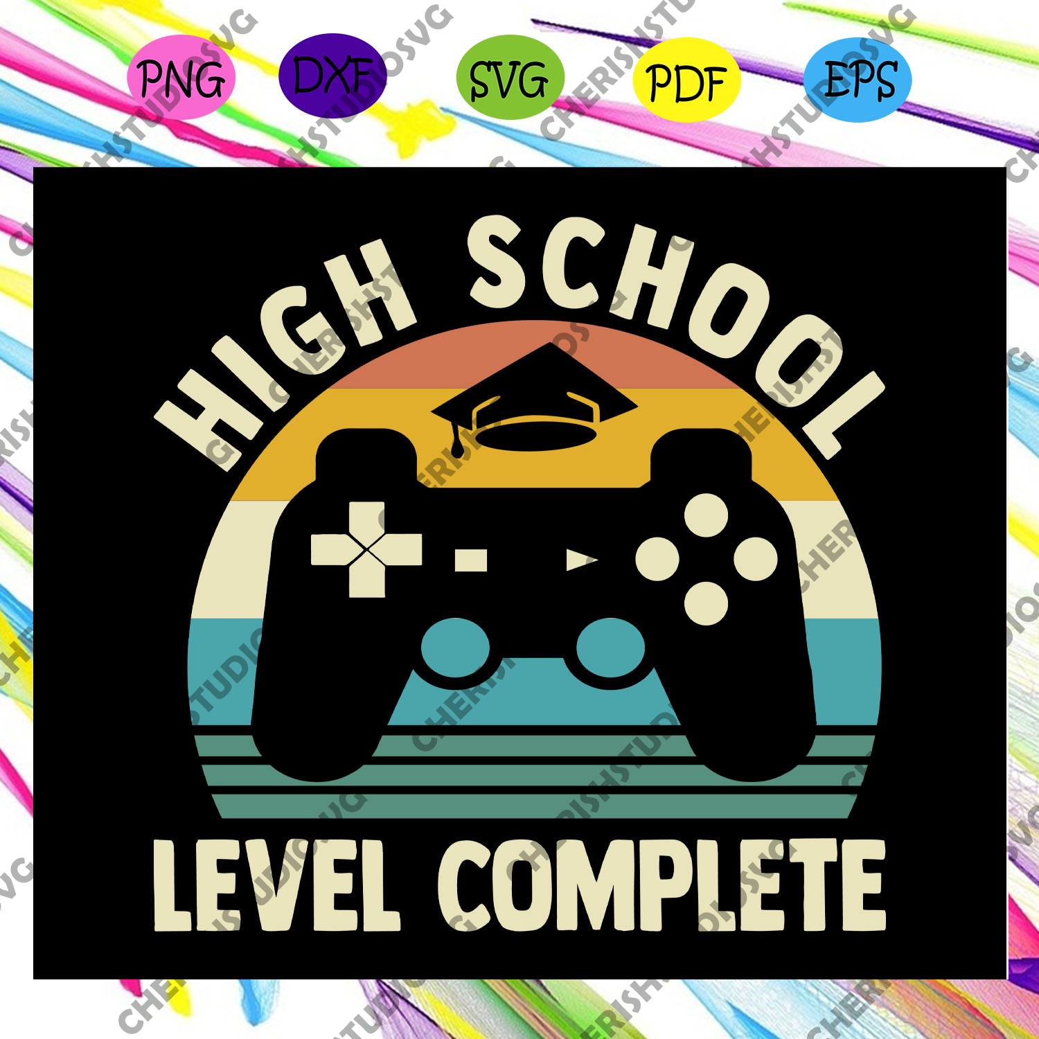 Download High School Level Complete Complete Svg Graduation 2020 Tshirt Leve Cherishsvgstudio