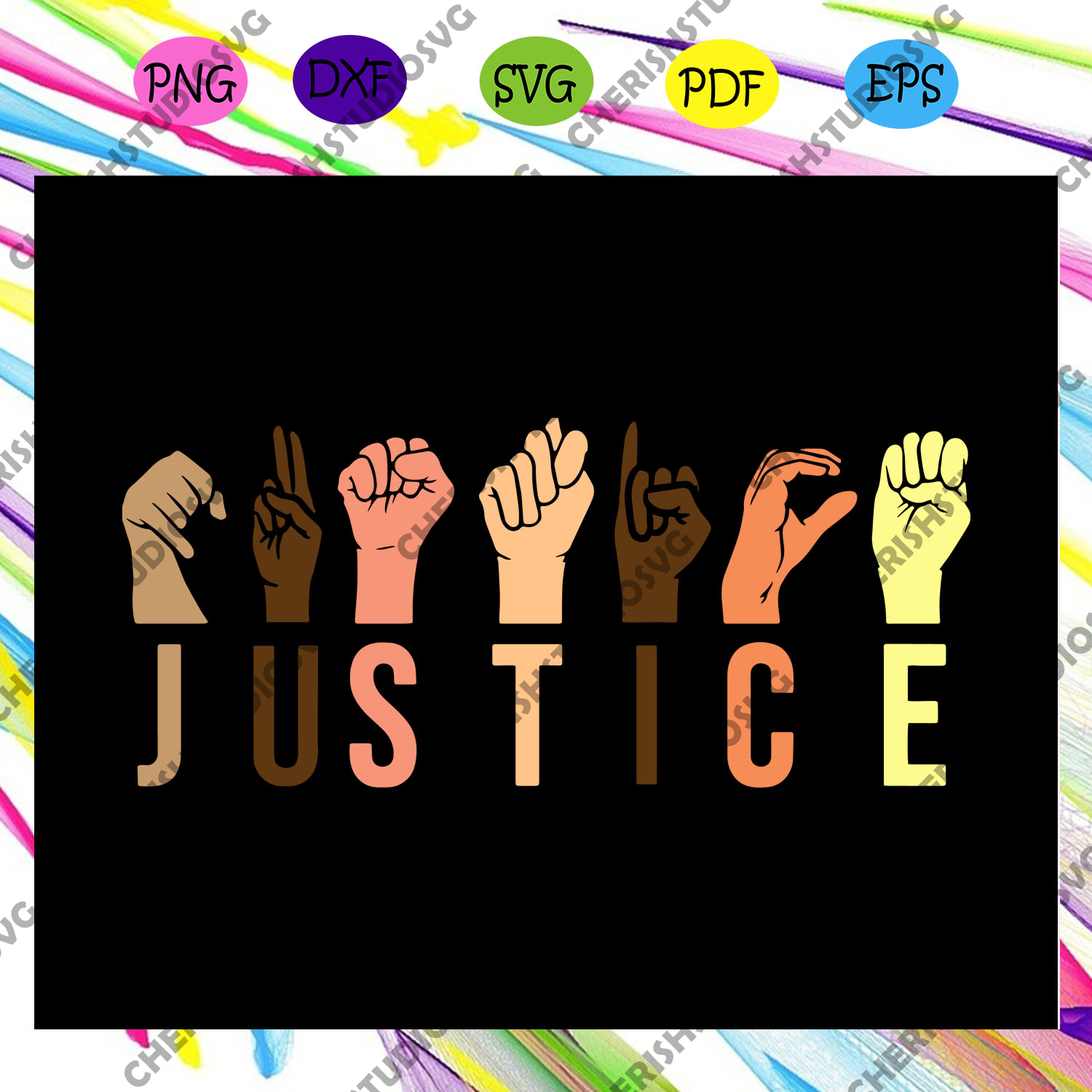 Justice Svg Black Lives Matter Svg Black History Month Svg Black Pe Cherishsvgstudio