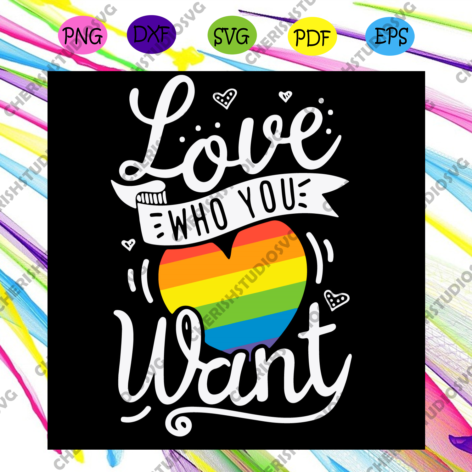 Free Free 297 Love Rainbow Svg SVG PNG EPS DXF File