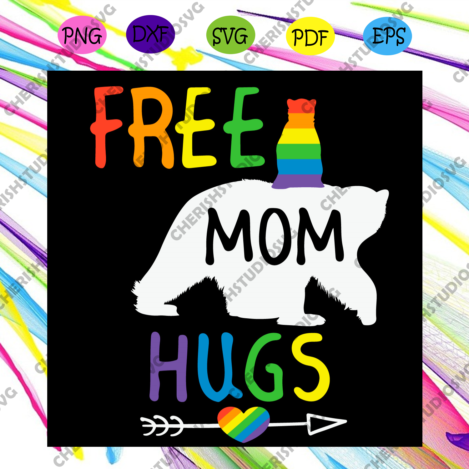 Download Free Bear Mom Hugs Svg Lgbt Svg Bear Svg Mom Svg Mom Bear Svg Rai Cherishsvgstudio