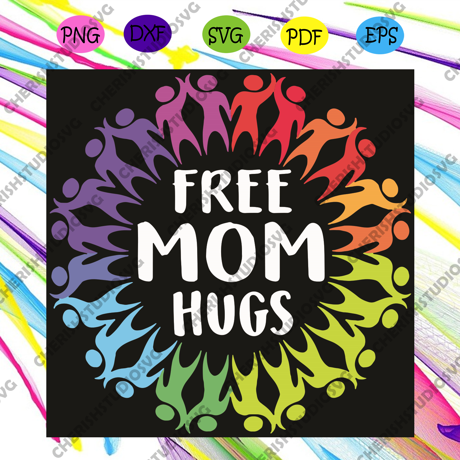 Download Mom Hugs Pride Lgbt Svg Mothers Day Svg Free Mom Hugs Svg Lgbt Svg Cherishsvgstudio