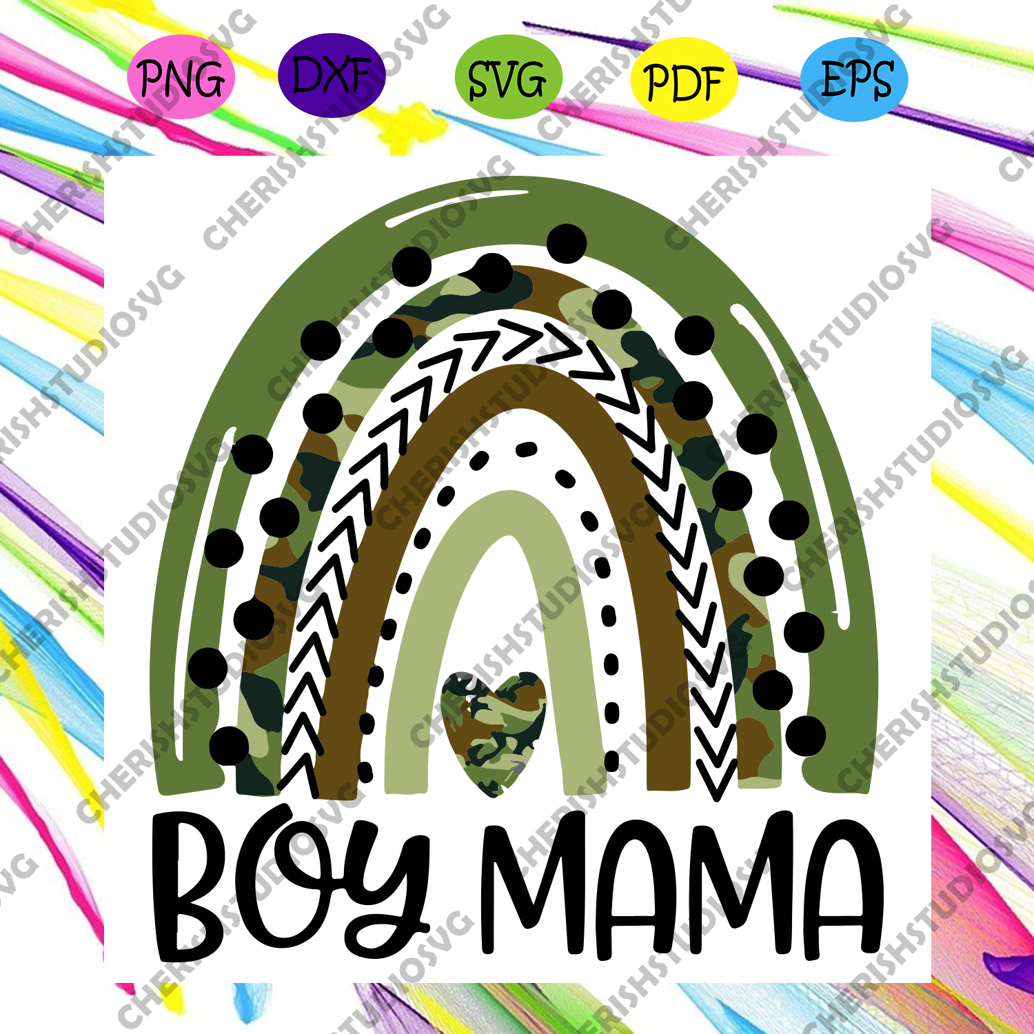 Download Boy Mama Svg Mothers Day Svg Boy Mom Svg Boy Mama Rainbow Svg Rain Cherishsvgstudio