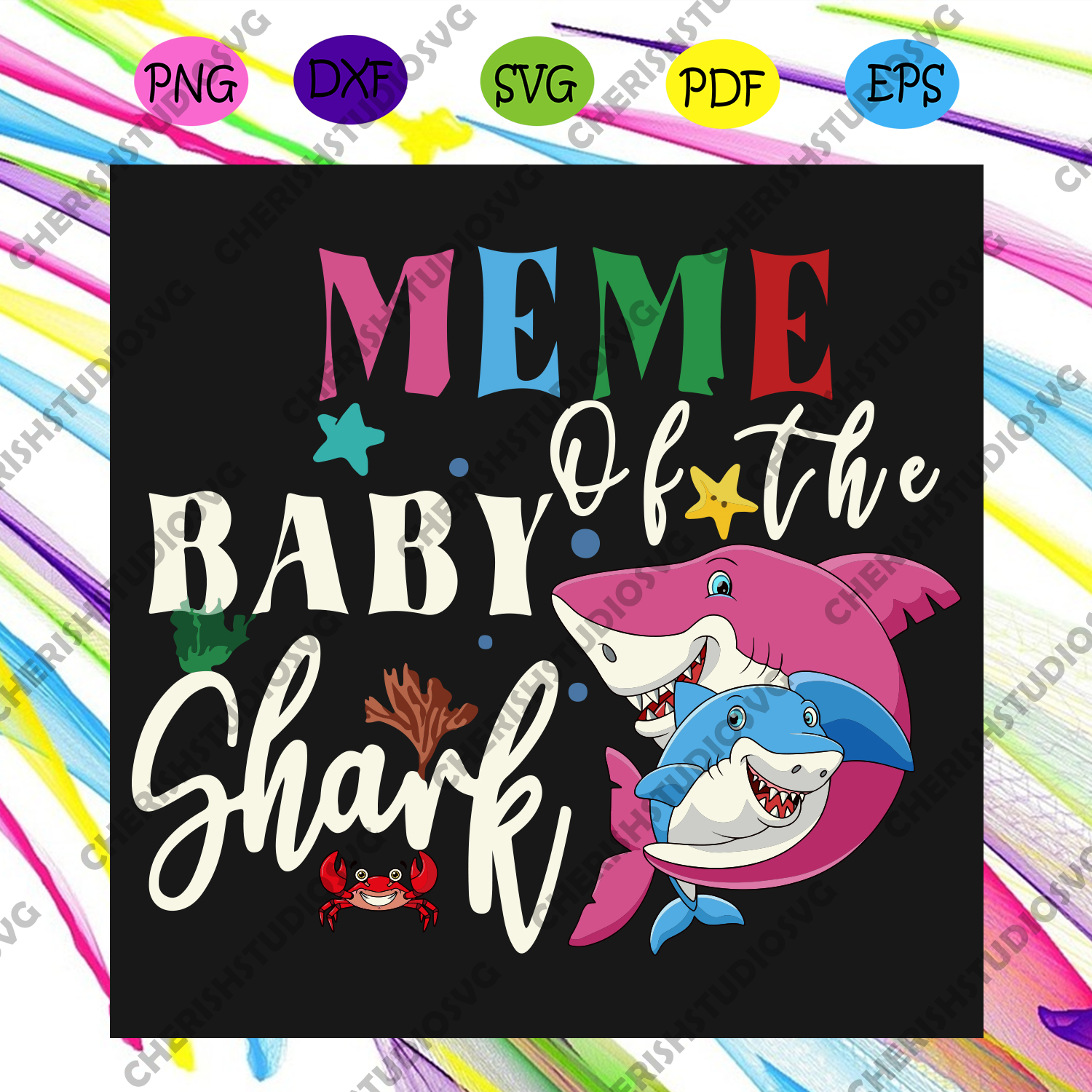Download Meme Of The Baby Shark Mothers Day Cute Family Svg Mothers Day Svg M Cherishsvgstudio