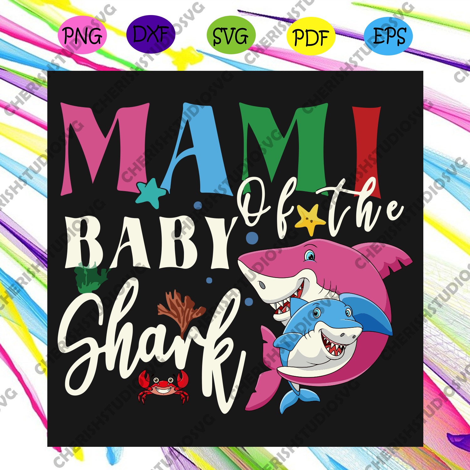 Download Mami Of The Baby Shark Mothers Day Cute Family Svg Mothers Day Svg M Cherishsvgstudio