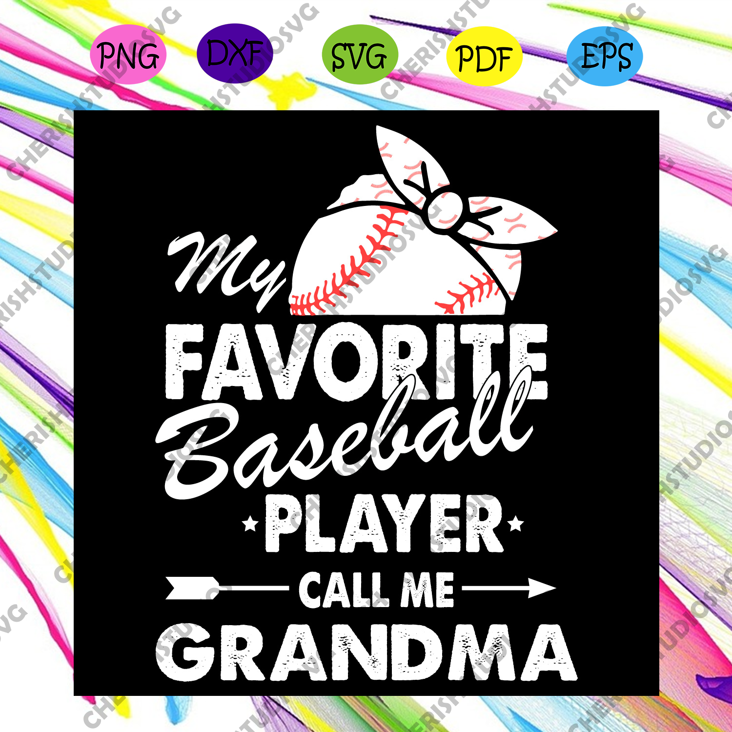 Download My Favorite Baseball Player Call Me Grandma Svg Mothers Day Svg Gran Cherishsvgstudio