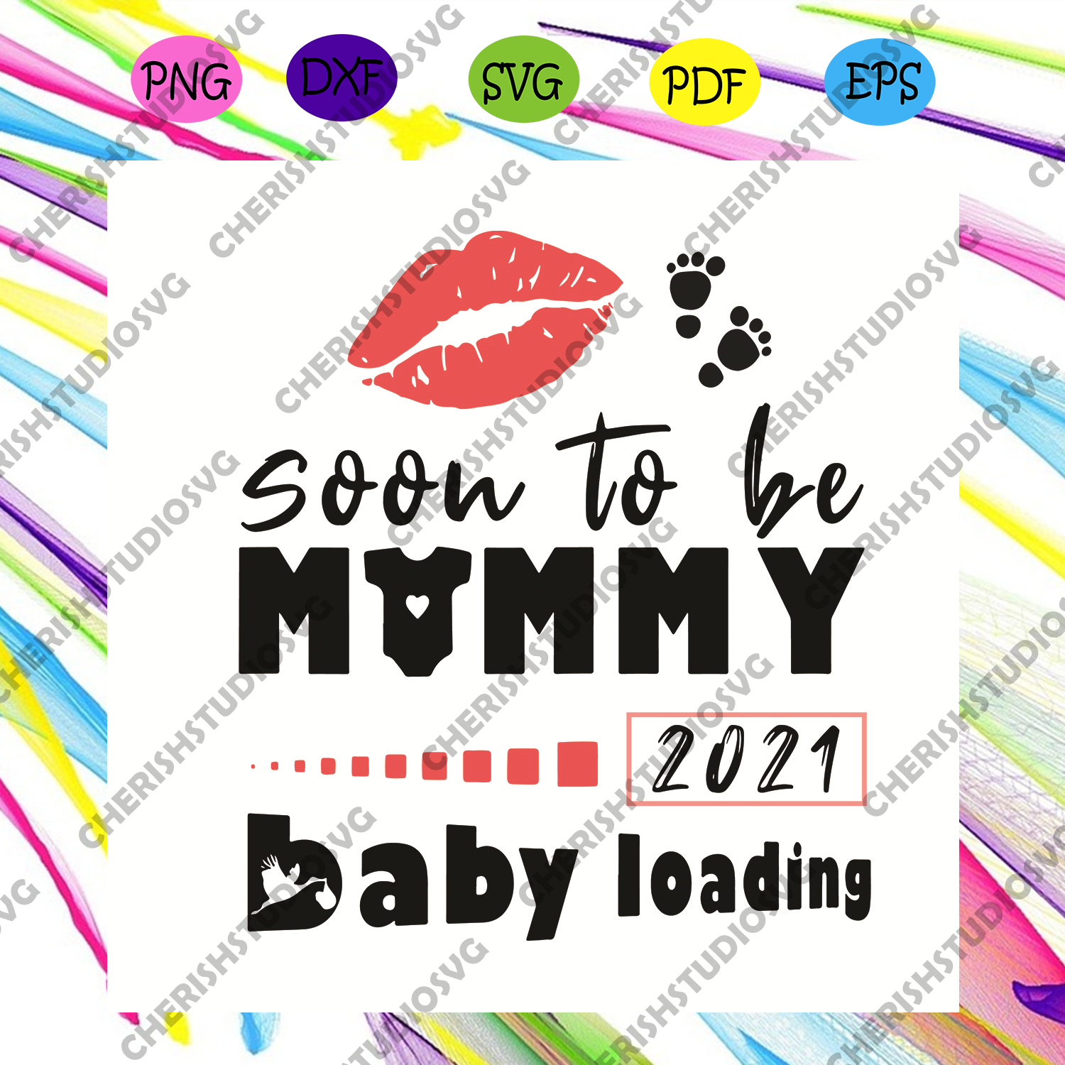 Download Soon To Be Mommy 2021 Pregnancy Announcement Baby Loading Svg Mothers Cherishsvgstudio