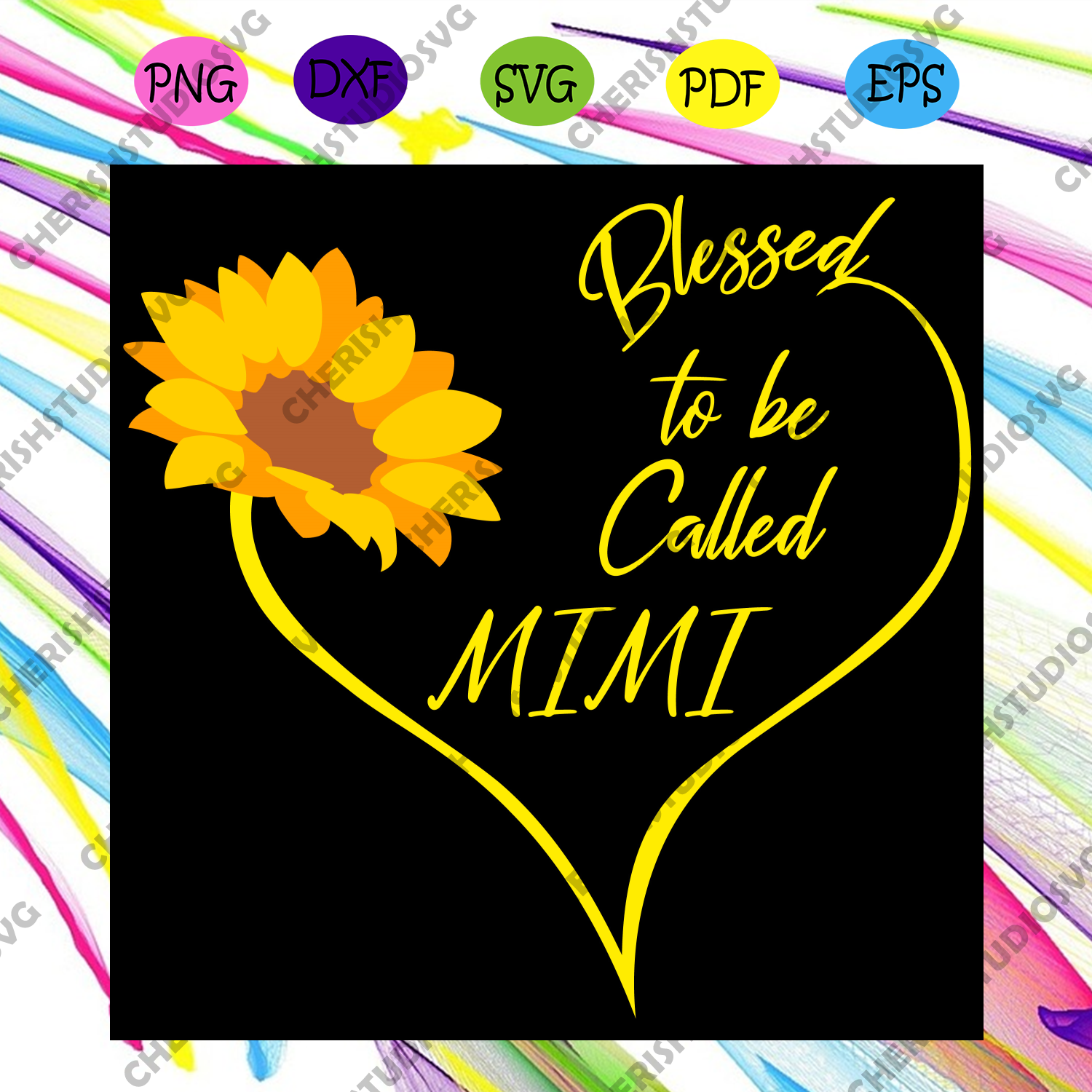 Download Blessed To Be Called Mimi Svg Mothers Day Svg Sunflower Svg Mimi Sv Cherishsvgstudio