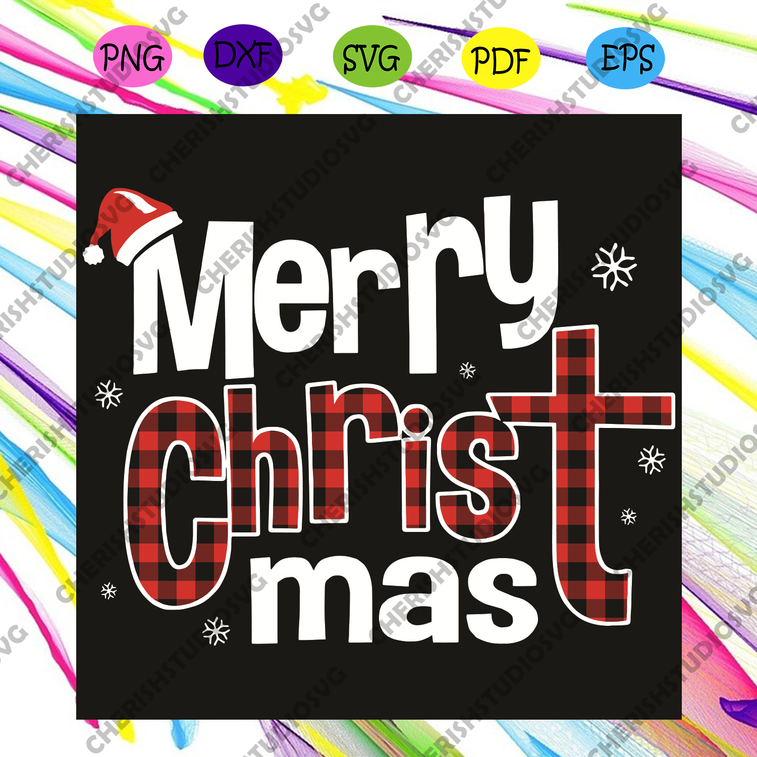 Download Merry Christmas Red Plaid Cross Svg Christmas Svg Red Plaid Cross Sv Cherishsvgstudio