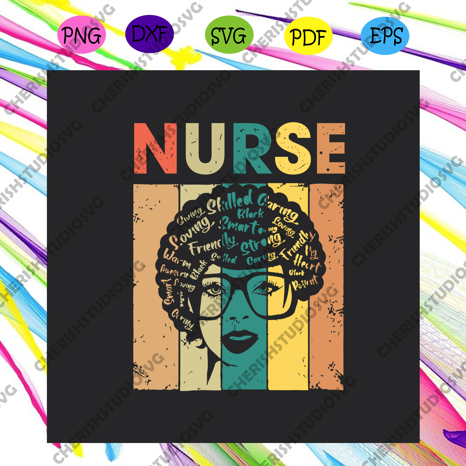 Download Nurse Vintage Girl Svg Nurse Svg African American Nurse Svg Black N Cherishsvgstudio