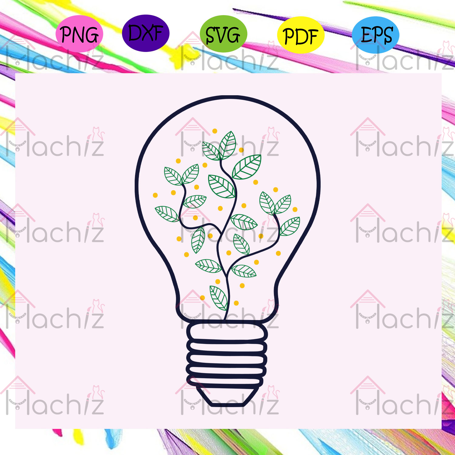 Download Plant Light Bulb Light Bulb Clipart Plant Svg Files For Silhouette Cherishsvgstudio