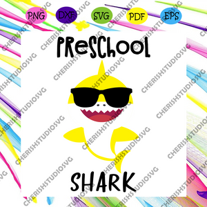 Download Pre School Shark Svg Back To School Svg Baby Shark Lover Funny Shar Cherishsvgstudio