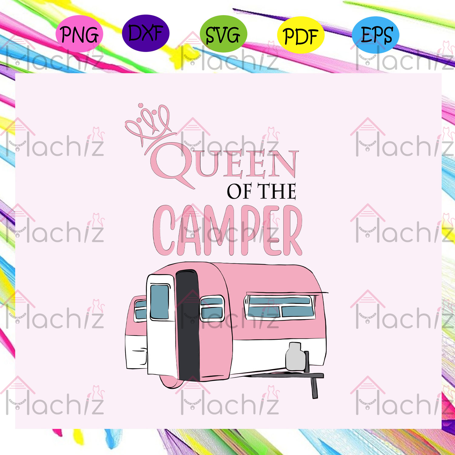 Download Queen Of The Camper Campfire Svg Camping Svg Files For Silhouette Cherishsvgstudio