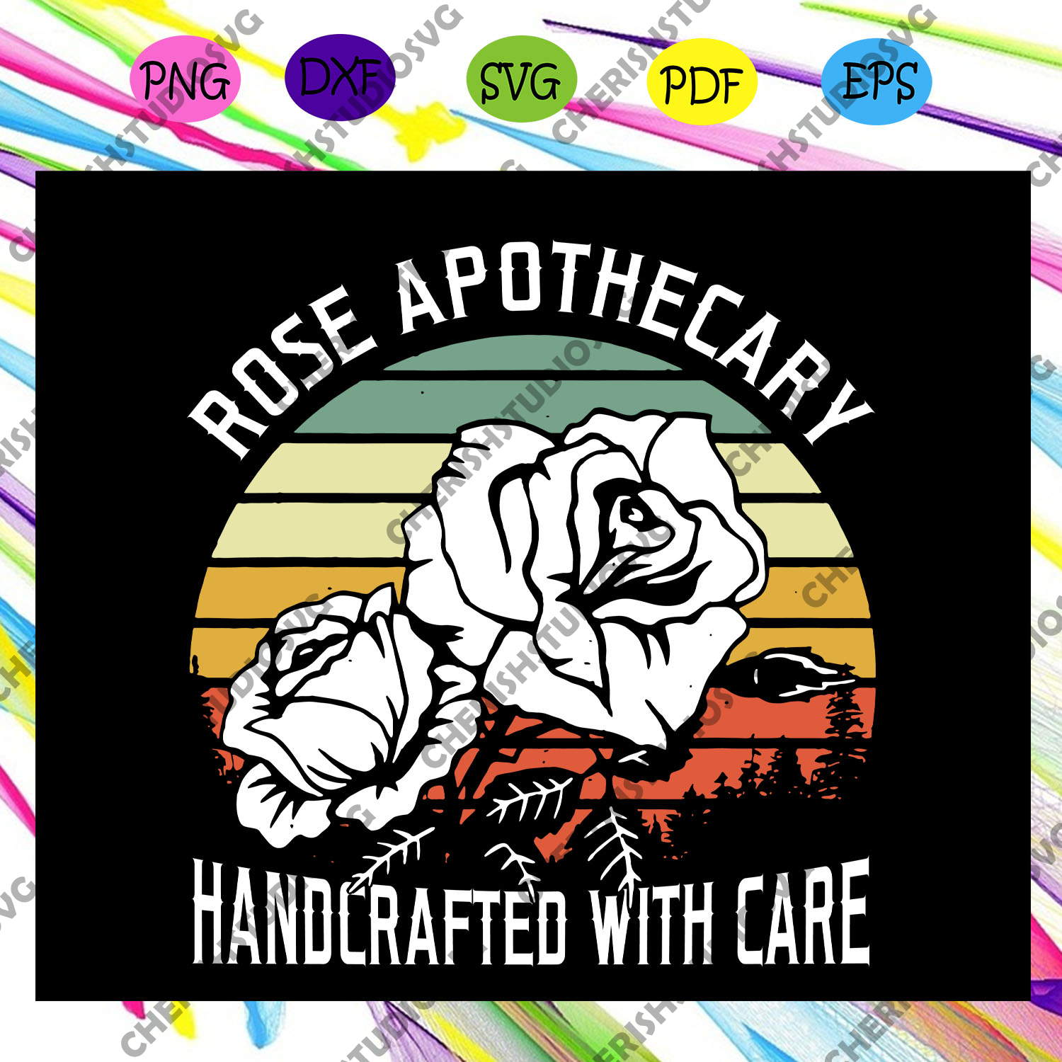 Download Rose Apothecary Svg Handcrafted With Care Schitts Creek Svg Rose Sv Cherishsvgstudio