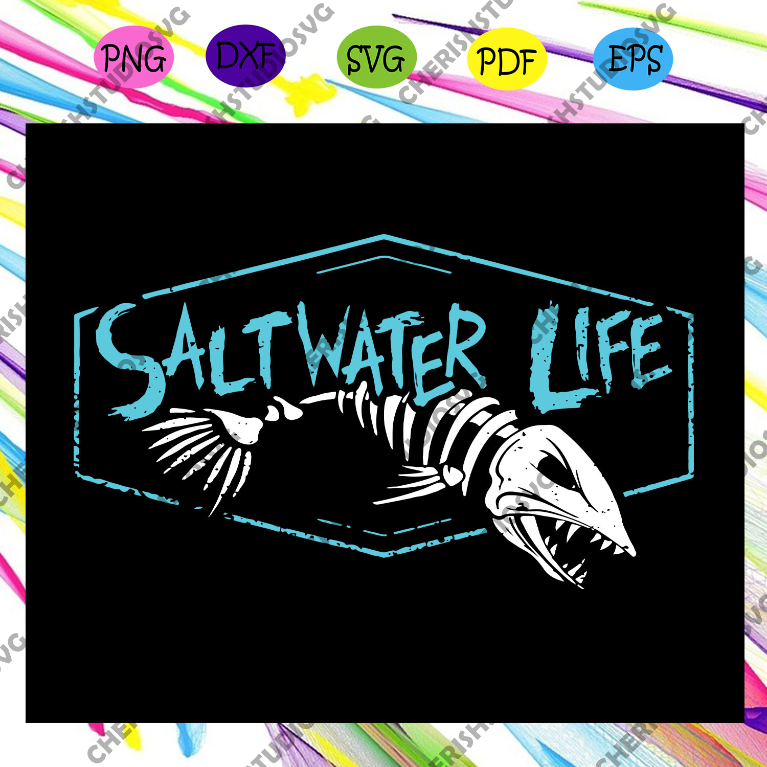 Download Saltwater Life Svg Saltwater Svg Fishing Svg Fishing Gift Svg Fish Cherishsvgstudio