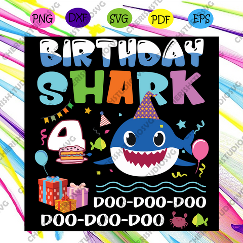 Download Birthday Svg Tagged Shark Birthday Svg Cherishsvgstudio