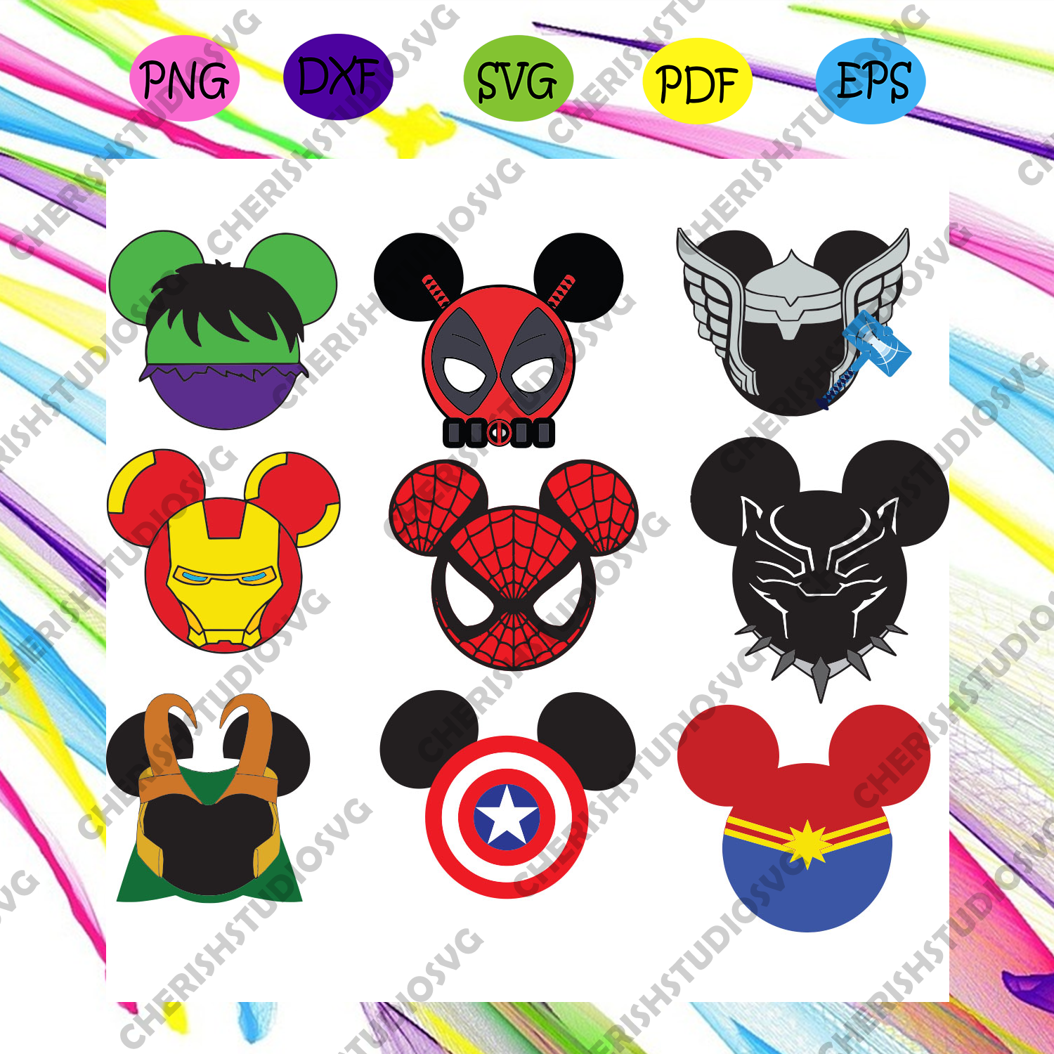 Download Disney Superhero Mouse Head Svg Bundle Trending Svg Superhero Svg H Cherishsvgstudio