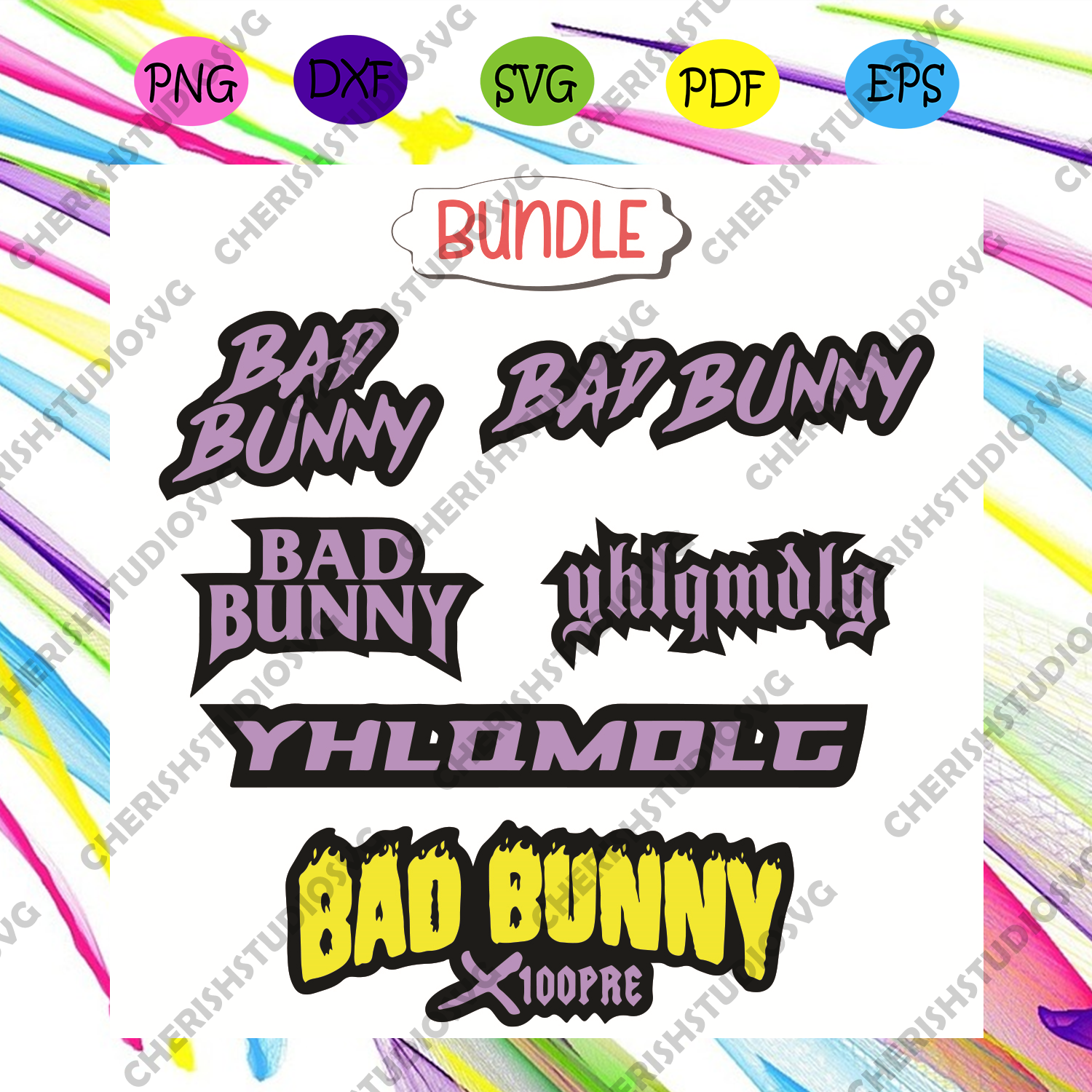 Download Bad Bunny Logo Svg Bundle Trending Svg Bad Bunny Svg Bunny Svg Yhl Cherishsvgstudio