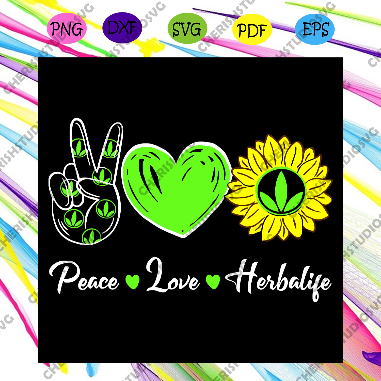 Free Free 129 Peace Love Sunflower Svg SVG PNG EPS DXF File