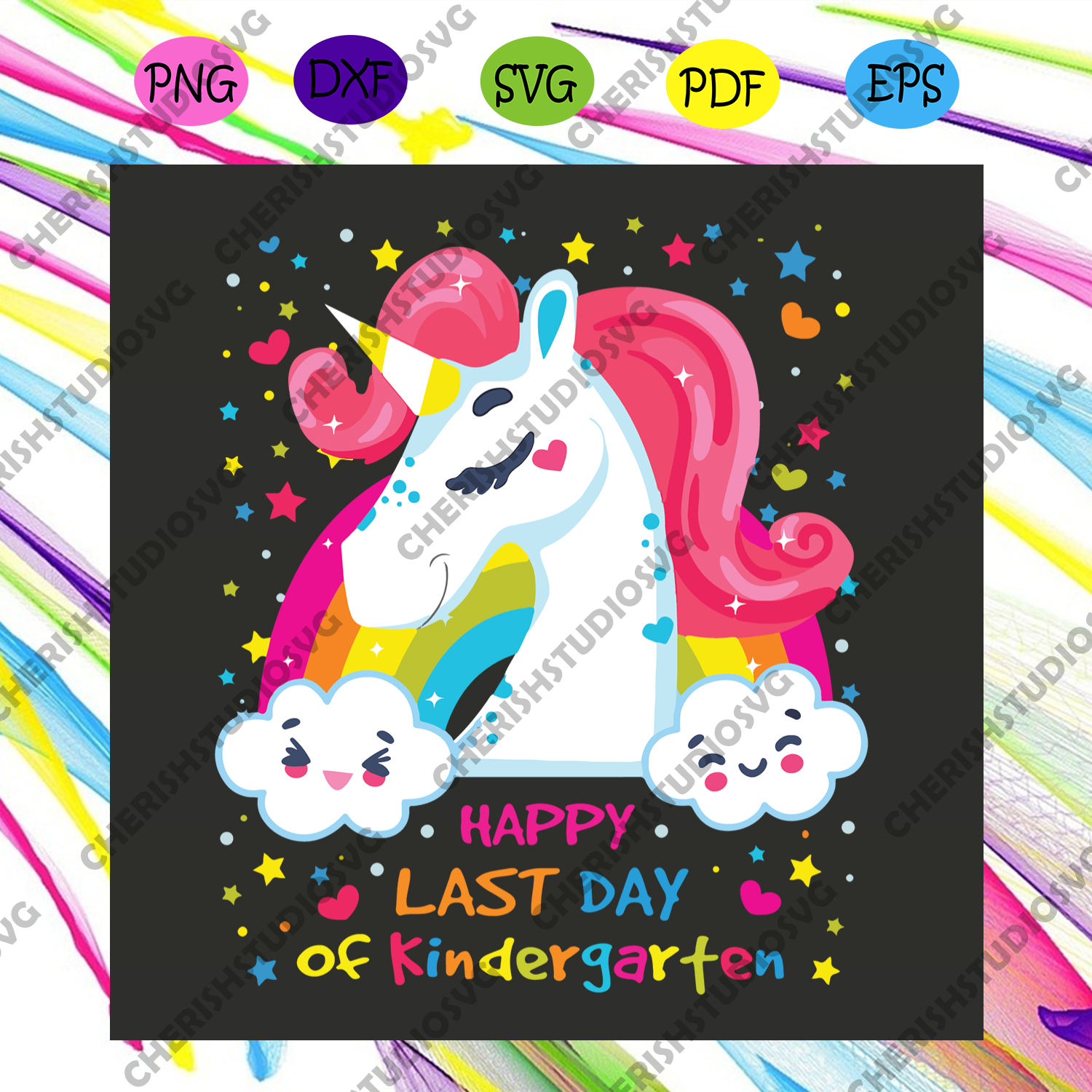 Download Happy Last Day Of Kindergarten Svg Trending Svg Unicorn Svg Unicorn Cherishsvgstudio