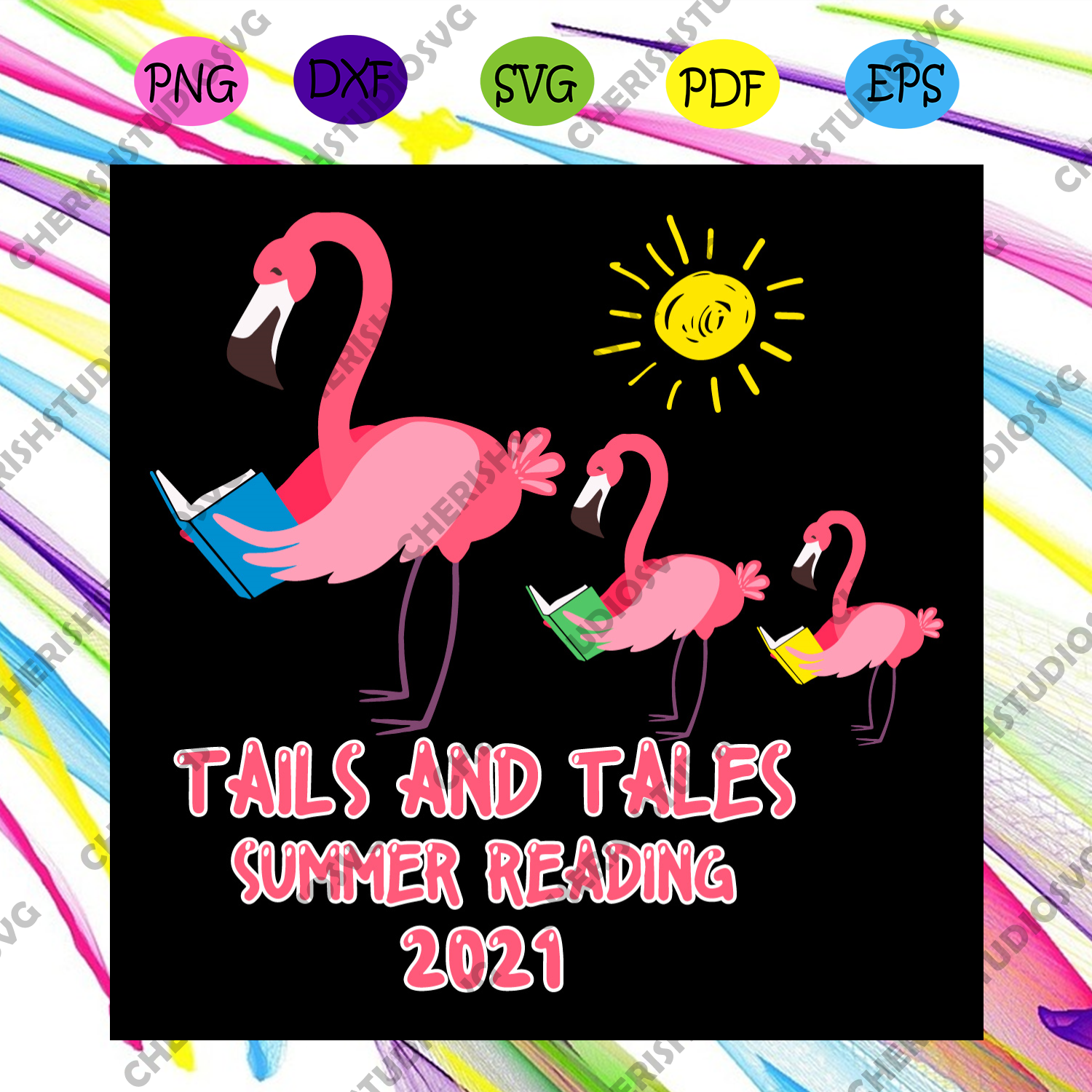 Download Tails And Tales Summer Reading 2021 Svg Trending Svg Flamingo Svg R Cherishsvgstudio