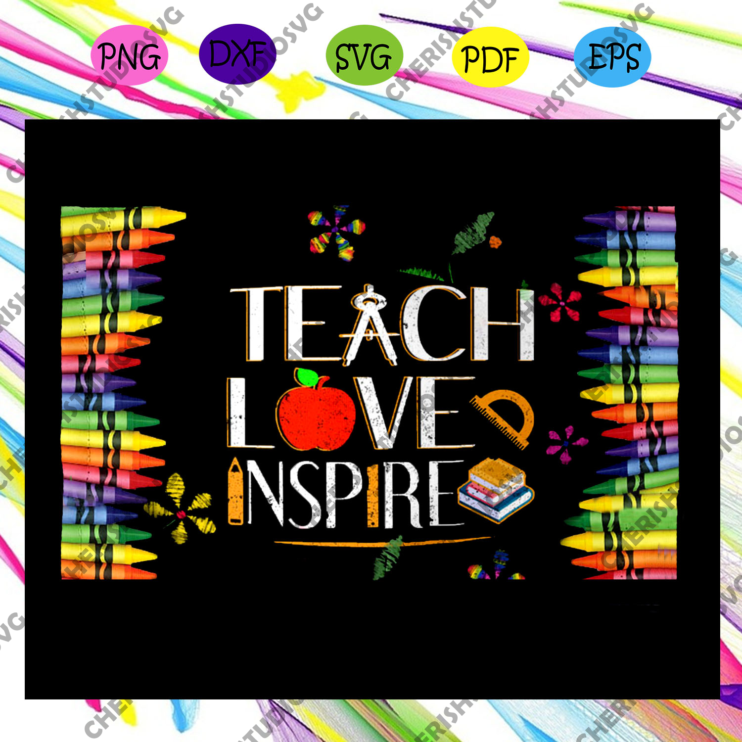 Download Teacher Love Inspire Teacher Svg Teacher Life Svg Love Teacher Life Cherishsvgstudio
