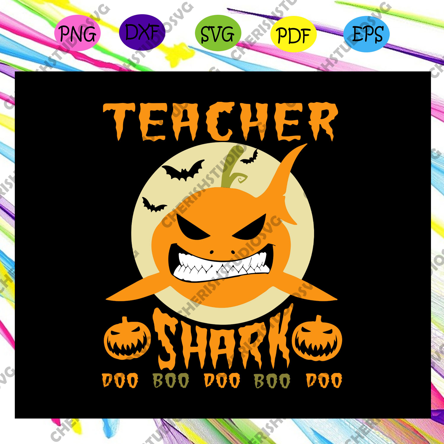 Download Teacher Shark Doo Boo Halloween Svg Halloween Gift Halloween Shirt Cherishsvgstudio