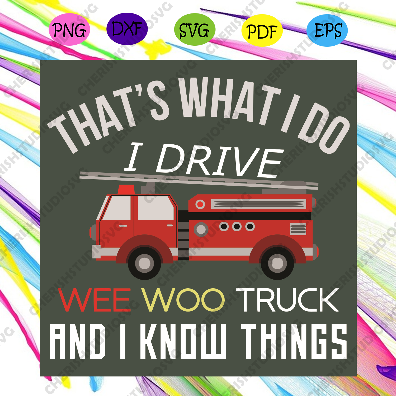 Free Free 92 Red Fire Truck Svg SVG PNG EPS DXF File