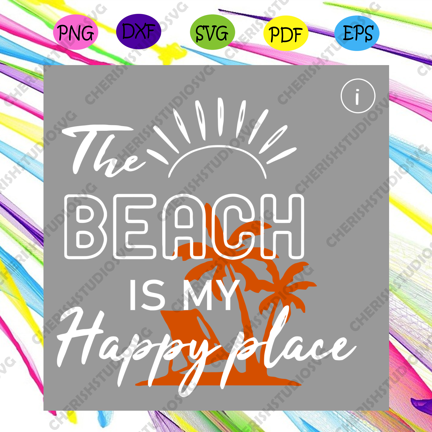 Download The Beach Is My Happy Place Svg Trending Svg Beach Svg Happy Place Cherishsvgstudio