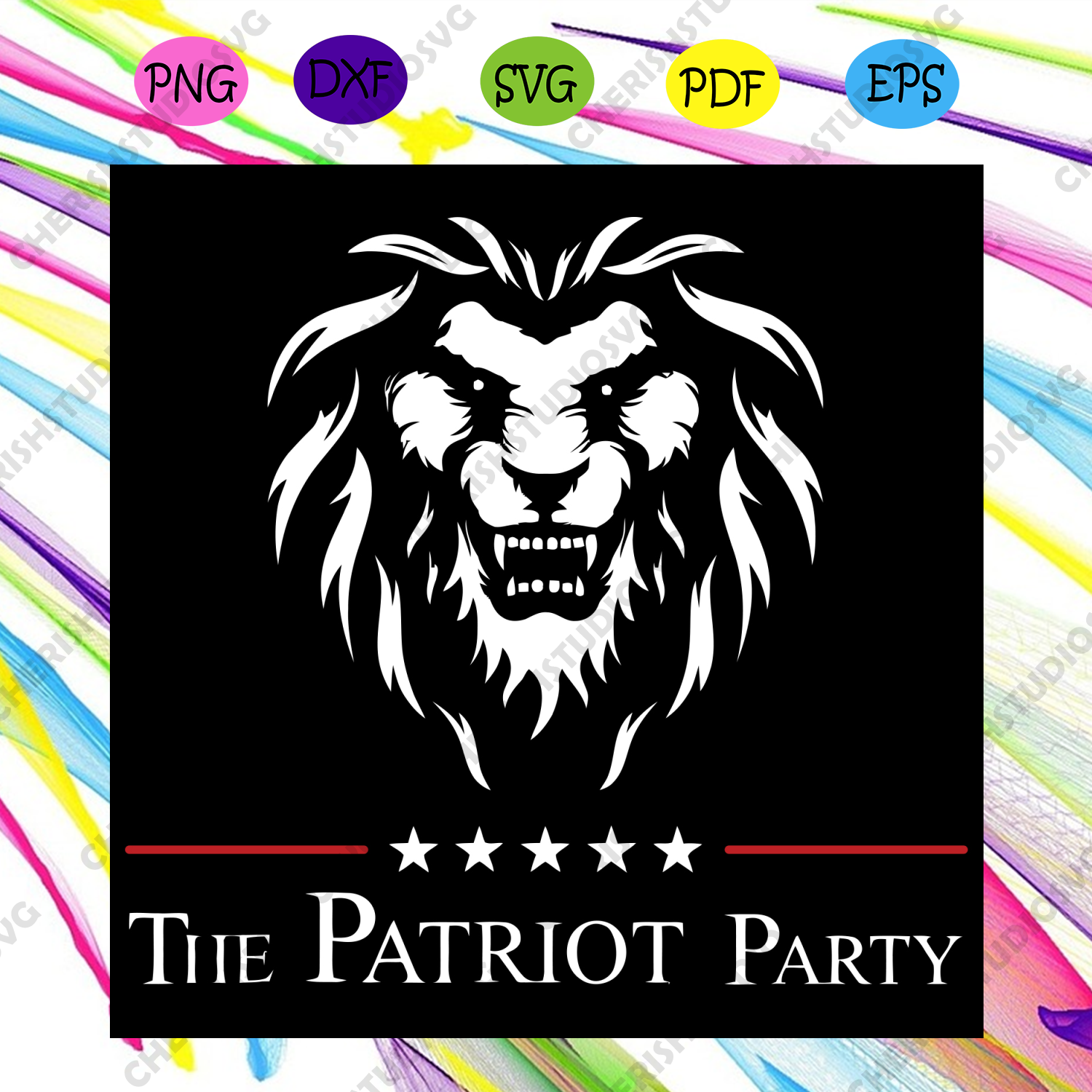 The Patriot Party Svg Trending Svg The Patriot Party Lion Svg Lion Cherishsvgstudio