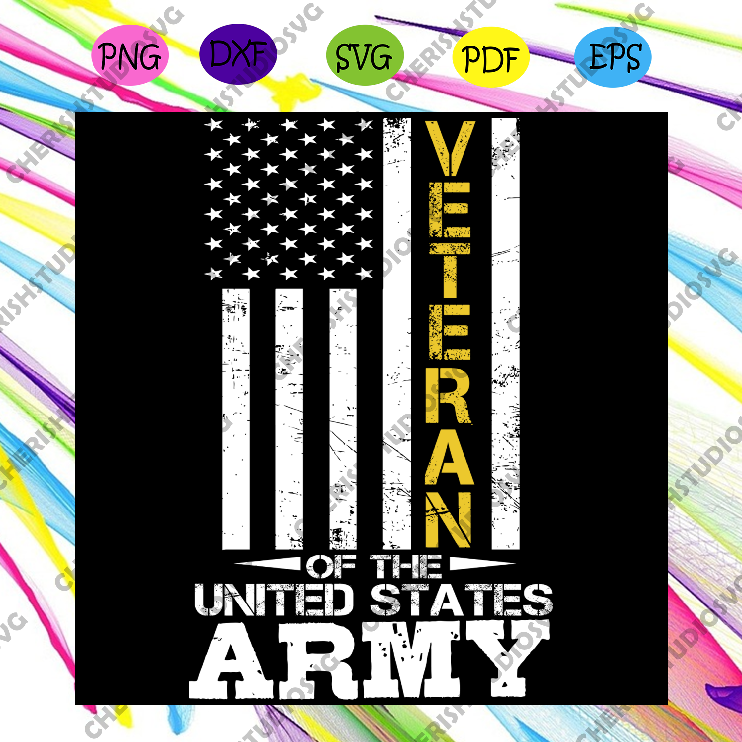 Veteran Of The United States Army Svg, Trending Svg, Veteran Of The ...