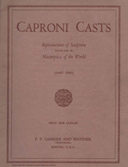 scan of Caproni catalog cover, a red color with red border and text