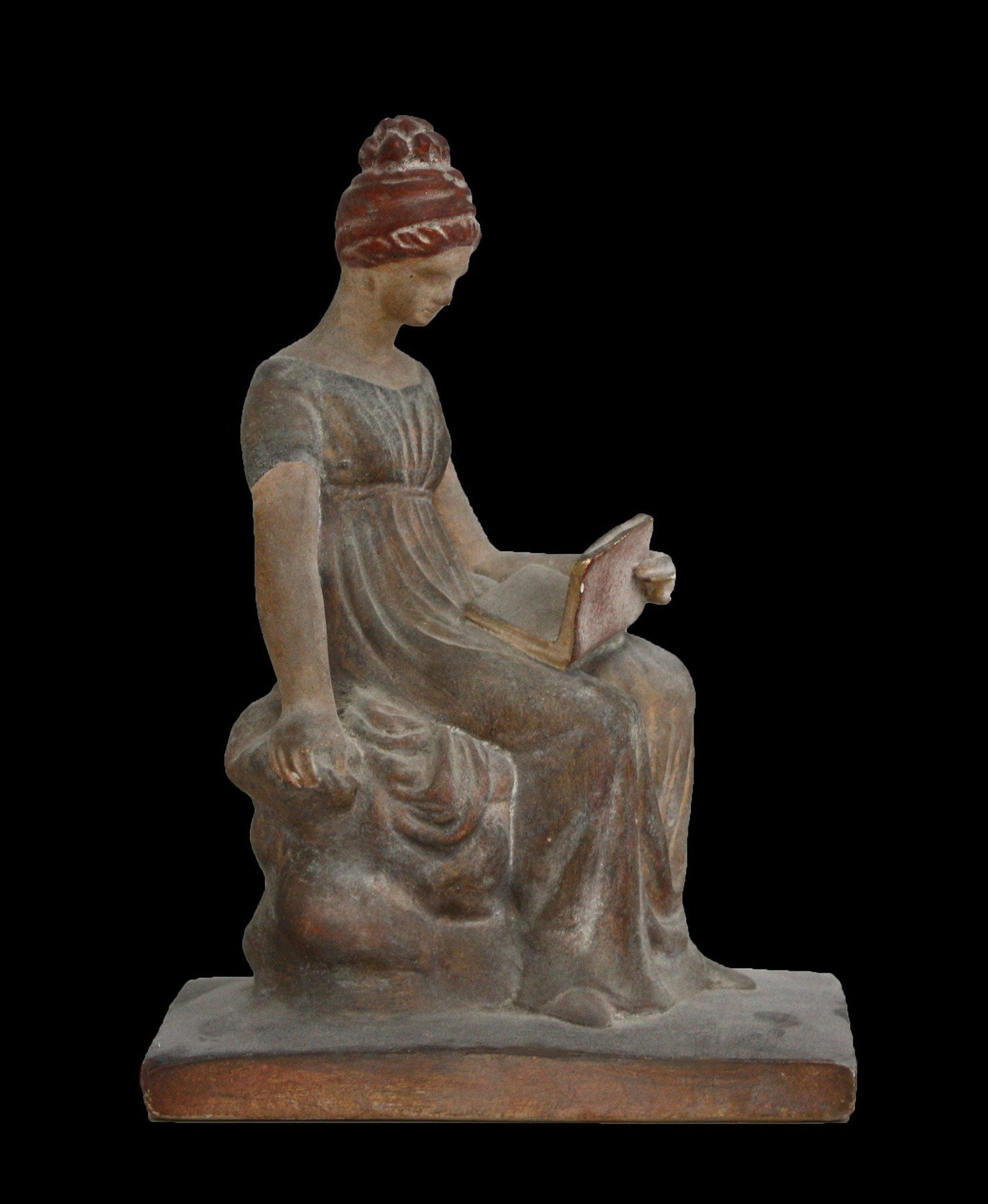 Tanagra Figurine with Book - Item #319