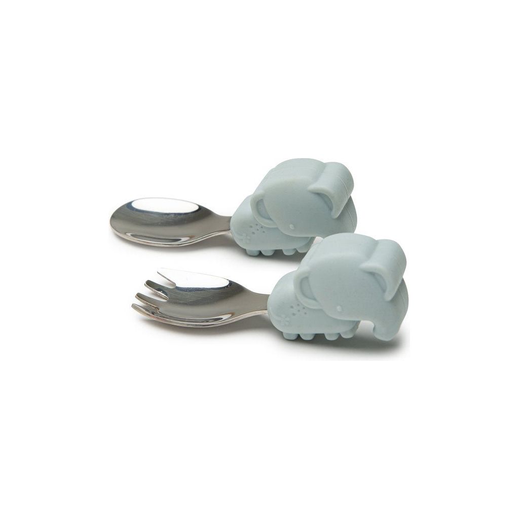 Learning Spoon & Fork Set - Elephant
