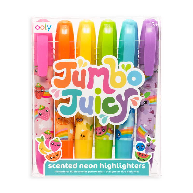 Mini Monsters Scented Neon Markers Set of 6