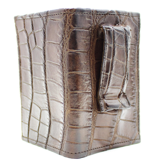 Classic Brown Hornback Alligator Tail Wallet – JohnAllenWoodward