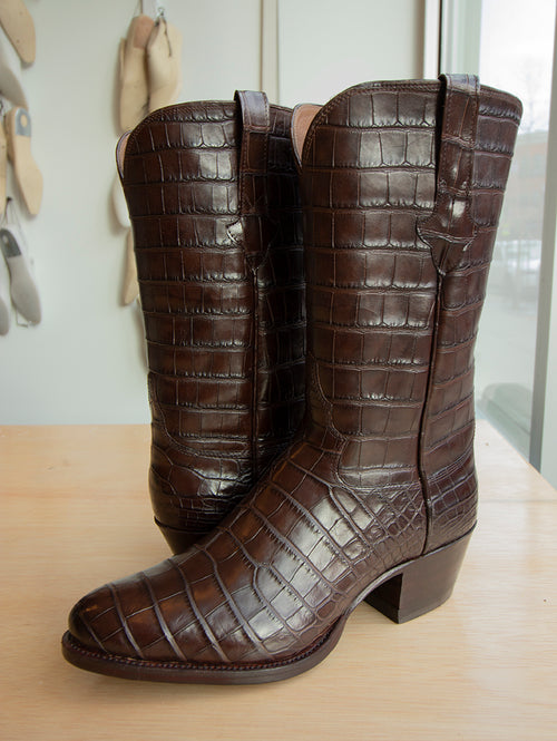 Cognac Ostrich Shorty Boots – JohnAllenWoodward