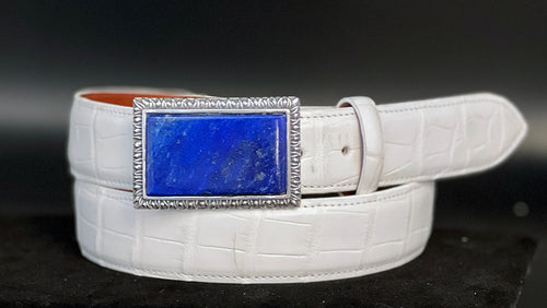 Big Sky Turquoise and Sterling Silver Buckle Belt