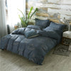 Classic bedding set 5 size grey blue flower bed linens 4pcs/set duvet cover set