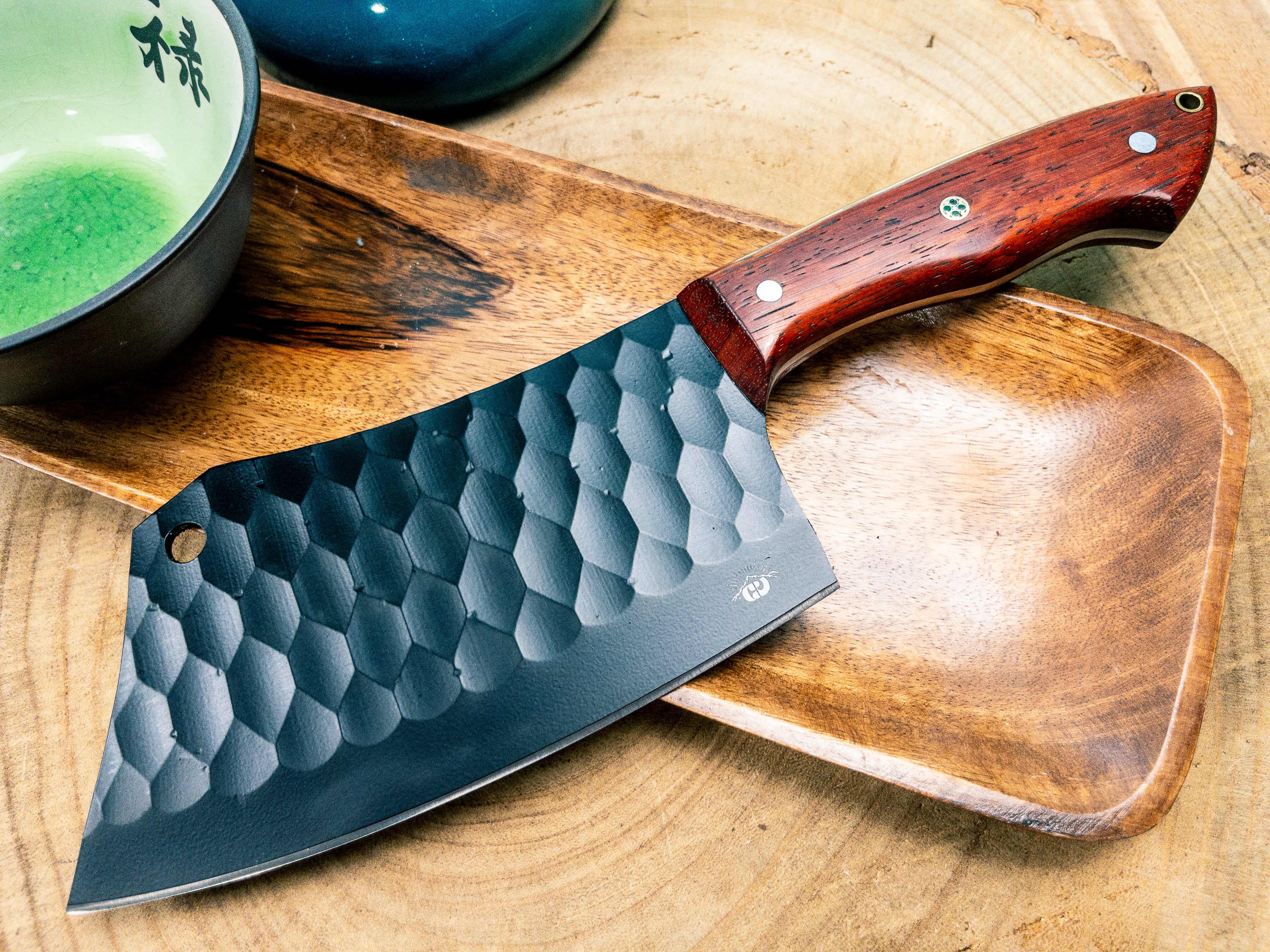 Signature Butchers 12 Knife - Damascus Steel Walnut Handle