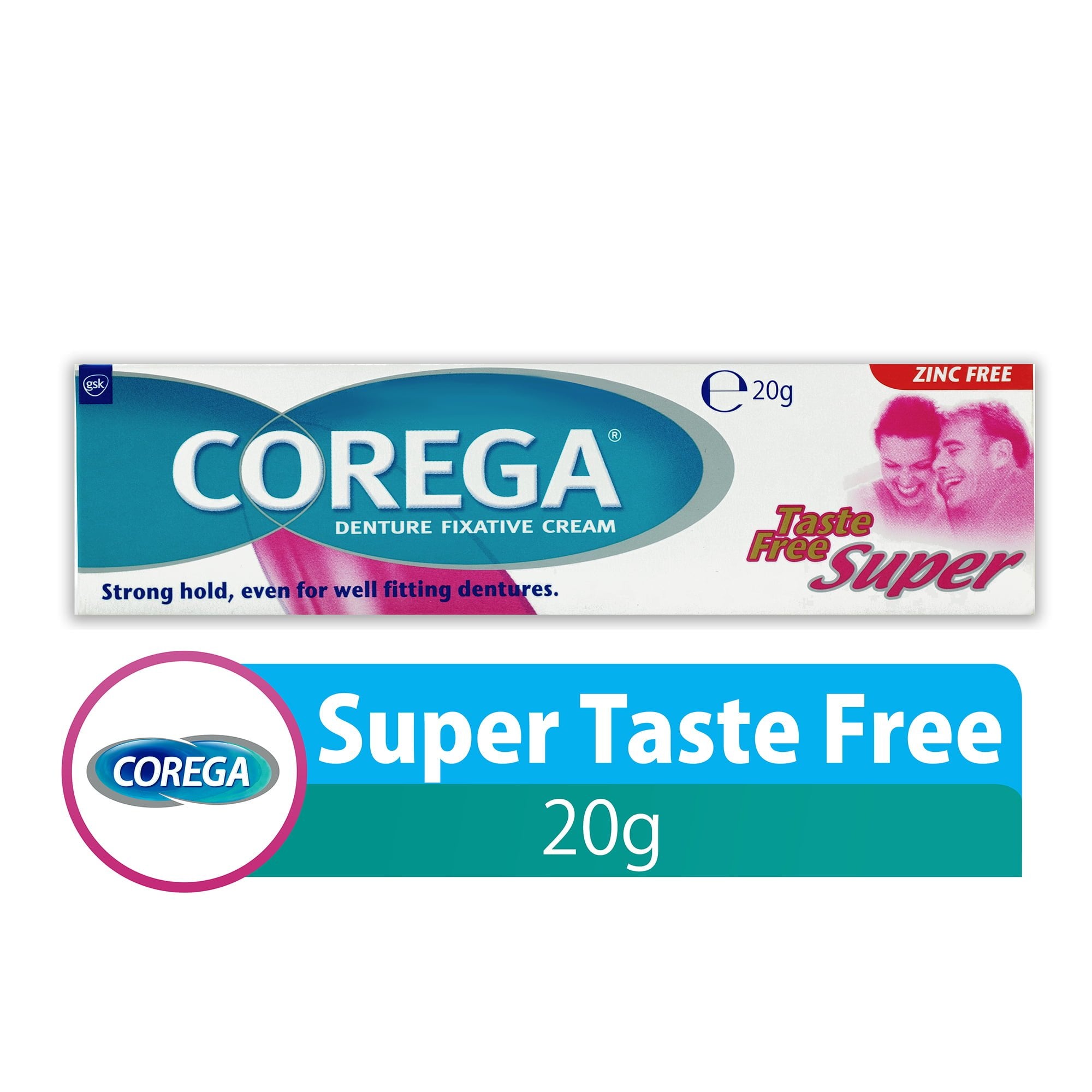 Inloggegevens gelijkheid Knop Corega Super Taste Free Denture Fixative Cream - 20 gm – Bio Pixi