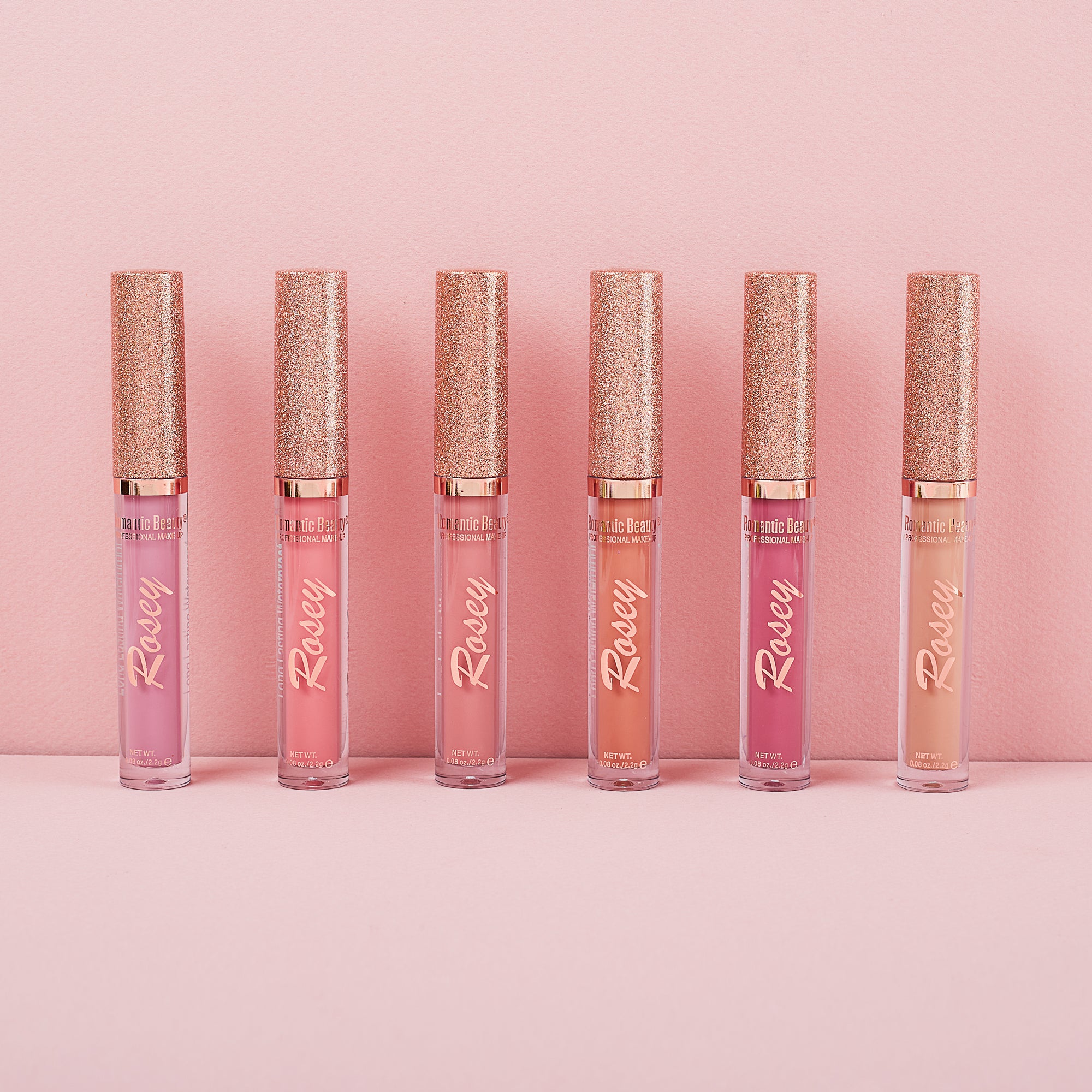 Rosey Nude Matte Liquid Lipsticks Romantic Beauty Cosmetics 7914