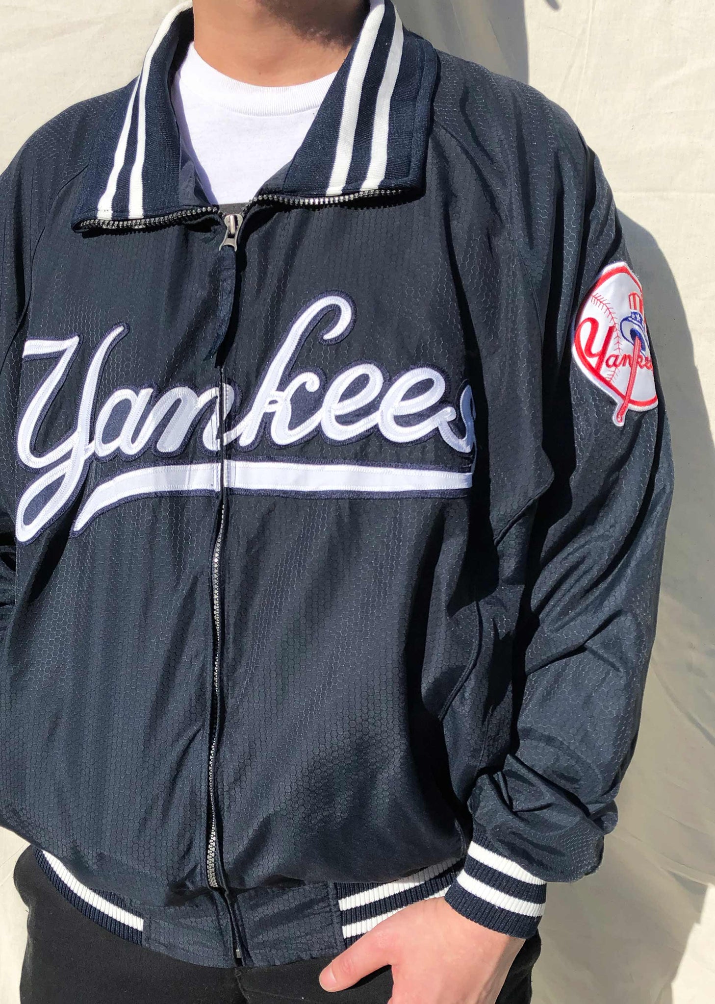 Vintage Majestic NY Yankees MLB Bomber Jacket Youth Large  eBay